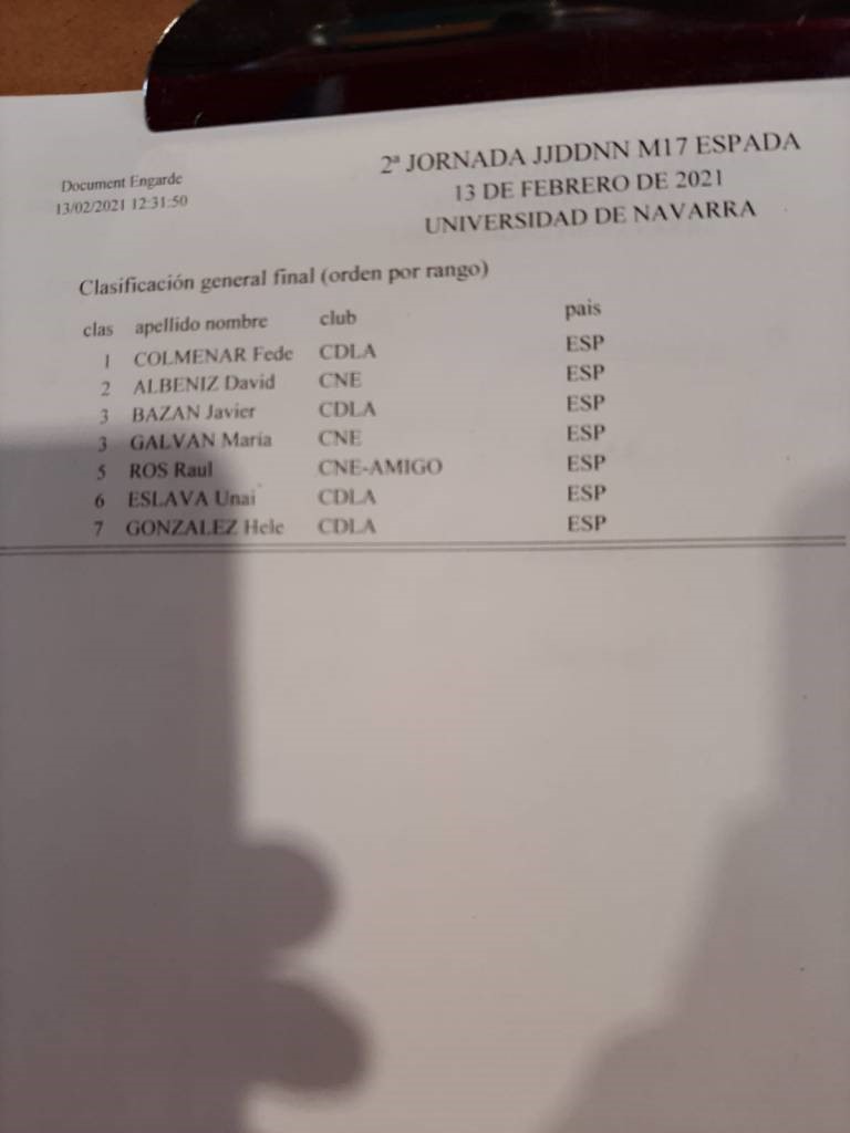 Jornada de Juegos Deportivos de Navarra de espada